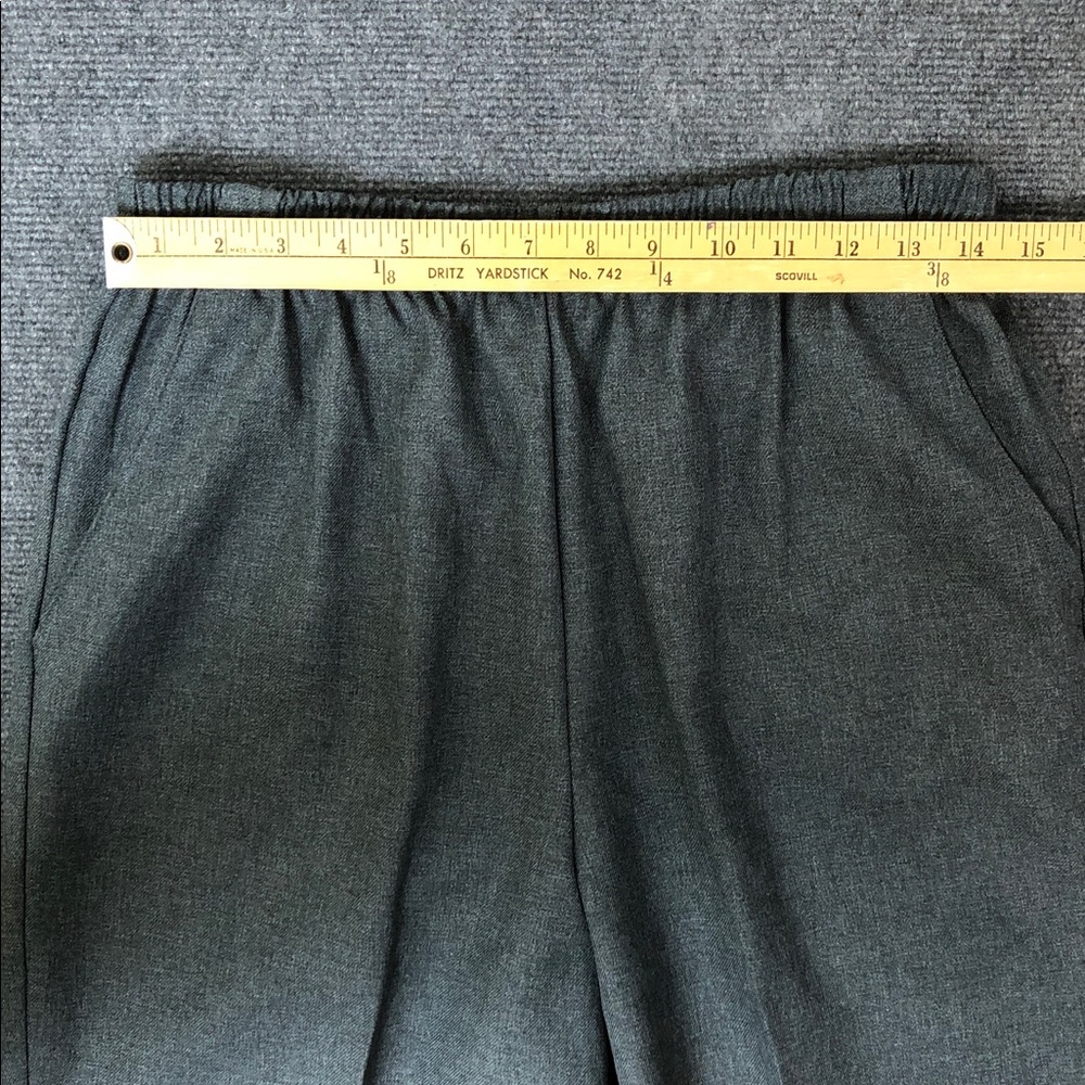 Vintage Donkenny Elastic Waist Tapered Trousers - Charcoal Gray Sz 18 (V1) - Picture 5 of 8